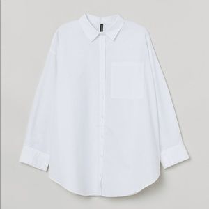 H&M plus oversized buttons down-NWT